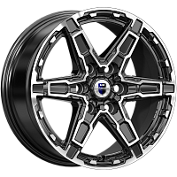 Литые диски Дистрикт (КС1159) 8.000xR18 6x139.7 DIA95.1 ET50 алмаз черный