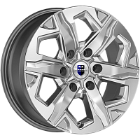 Литые диски Тейт (КС1050) 7.500xR17 6x139.7 DIA67.1 ET38 дарк платинум для Mitsubishi Pajero (Montero)
