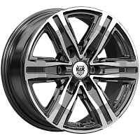 Литые диски R8 (КС1174) 7.500xR17 6x139.7 DIA67.1 ET38 алмаз черный