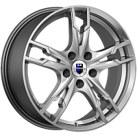 Солар (КС875) 7.000xR17 5x100 DIA67.1 ET38 дарк платинум для Volkswagen Golf R32