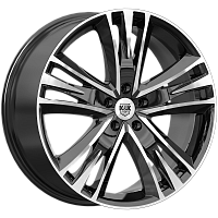 Литые диски Атлас (КС661М) 8.500xR20 5x108 DIA67.1 ET45 алмаз черный