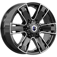 Литые диски Севенна (КС726) 7.000xR17 6x139.7 DIA100.1 ET33 алмаз черный для Hyundai