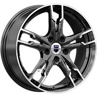Литые диски Солар (КС875) 7.000xR17 5x112 DIA66.6 ET45 алмаз черный SK для KGM Torres