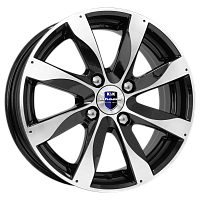 Литые диски Джемини-оригинал (КС480) (КС480) 5.500xR14 4x100 DIA60.1 ET43 алмаз черный для Daihatsu Gran Move
