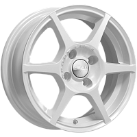Литые диски ЯГУАР (КЛ147) 5.500xR14 4x100 DIA67.1 ET38 белый для Citroen