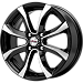 Дайс (КС696) 6.000xR15 4x114.3 DIA66.1 ET40 Блэк Джек