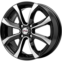 Литые диски Дайс (КС696) 6.000xR15 4x100 DIA67.1 ET38 Блэк Джек для Chevrolet Aveo