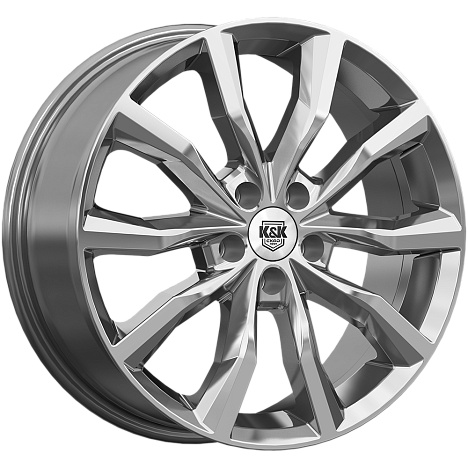 Портер (КС906) 7.500xR18 5x114.3 DIA66.1 ET35 дарк платинум Портер (КС906) 7.500xR18 5x114.3 DIA66.1 ET35 дарк платинум