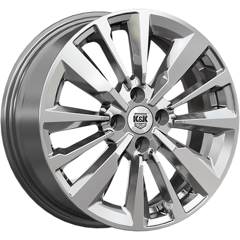 Эрман (КС997) 6.500xR16 4x100 DIA67.1 ET45 дарк платинум Эрман (КС997) 6.500xR16 4x100 DIA67.1 ET45 дарк платинум