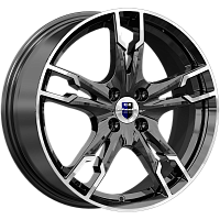Литые диски Солар-оригинал (КС875) (КС875) 7.000xR17 4x100 DIA60.1 ET43 алмаз черный SK для Mini
