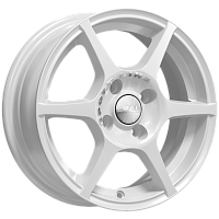 Литые диски ЯГУАР (КЛ147) 5.500xR14 4x100 DIA67.1 ET38 алмаз-белый для Citroen