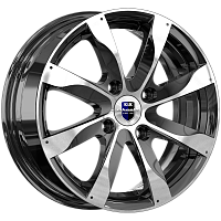 Литые диски Джемини-оригинал (КС617) (КС617) 6.000xR15 4x100 DIA54.1 ET45 алмаз черный для Toyota Raum
