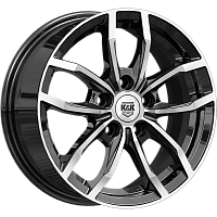 Литые диски Фрост (КС1048) 6.500xR15 5x110 DIA65.1 ET35 алмаз черный для Saab