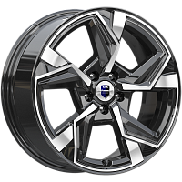 Литые диски Кайан (КС1012) 7.500xR18 5x112 DIA66.6 ET37 алмаз черный для Mercedes-Benz A-Class
