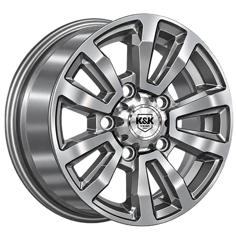 Алтай (с колпаком) (КС1224) 7.000xR16 5x139.7 DIA95.3 ET35 дарк платинум
