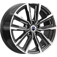 Литые диски Лацио (КС964) 7.500xR17 5x114.3 DIA67.1 ET35 алмаз черный для Haval H2