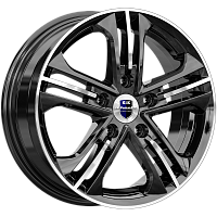 Литые диски Trinity (КС615) 6.000xR15 5x100 DIA67.1 ET39 алмаз черный для Dodge