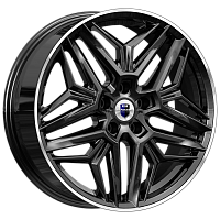 Литые диски Колумб (КС1038) 7.000xR19 5x108 DIA67.1 ET45 алмаз черный
