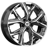 Литые диски Айона (КС1169) 6.500xR18 5x114.3 DIA66.6 ET40 алмаз черный