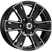 Литые диски Севенна (КС726) 7.000xR17 6x139.7 DIA106.1 ET30 алмаз черный для Nissan Литые диски Севенна (КС726) 7.000xR17 6x139.7 DIA106.1 ET30 алмаз черный для Nissan