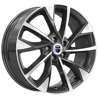 Литые диски Роквуд (КС900) 7.000xR17 5x114.3 DIA67.1 ET50 алмаз черный для Mazda 6