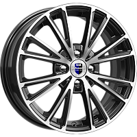 Литые диски Меандр (КС879) 6.000xR16 4x100 DIA67.1 ET40 алмаз черный SK для Lifan Solano