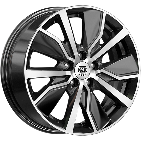Гамбит (КС961) 6.500xR16 5x114.3 DIA66.1 ET50 алмаз черный