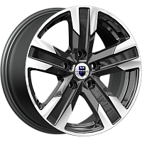 Висмут (КС1009) 7.000xR16 5x100 DIA57.1 ET35 алмаз черный для Brilliance H530