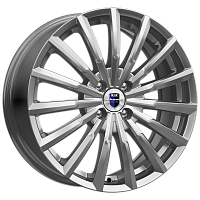 Литые диски Акцент (КС562) 7.000xR17 4x100 DIA67.1 ET45 дарк платинум для KIA Rio X Литые диски Акцент (КС562) 7.000xR17 4x100 DIA67.1 ET45 дарк платинум для KIA Rio X