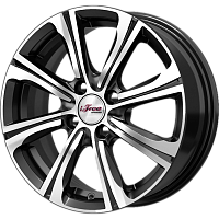 Литые диски Апероль (КС862) 6.000xR15 4x100 DIA67.1 ET45 Блэк Джек для Ravon