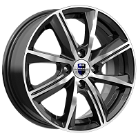 Литые диски Арнар (КС890) 6.000xR15 4x100 DIA67.1 ET45 алмаз черный SK для Rover 45
