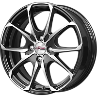 Литые диски Такеши (КС877) 6.000xR16 4x100 DIA67.1 ET35 Блэк Джек для Lifan X50