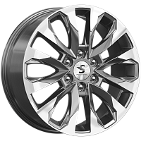 Литые диски КР007 (20_Pajero Sport) (КР007) 8.000xR20 6x139.7 DIA67.1 ET38 Diamond gloss graphite Литые диски КР007 (20_Pajero Sport) (КР007) 8.000xR20 6x139.7 DIA67.1 ET38 Diamond gloss graphite