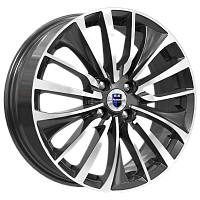 Литые диски Flanker (КС905) 6.500xR17 4x100 DIA67.1 ET45 алмаз черный для KIA Rio X Литые диски Flanker (КС905) 6.500xR17 4x100 DIA67.1 ET45 алмаз черный для KIA Rio X