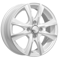 Литые диски МАЛЬТА (КЛ248) 5.500xR14 4x100 DIA67.1 ET38 алмаз-белый для Nissan