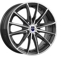 Литые диски Пойнт Бланк (КС884) 6.000xR15 4x100 DIA67.1 ET35 алмаз черный SK для Suzuki