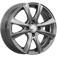 Литые диски МАЛЬТА (КЛ248) 5.500xR14 4x100 DIA60.1 ET43 графит для Nissan