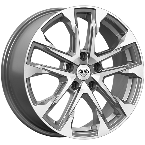 АТАКОР (КЛ376) 7.000xR17 5x100 DIA67.1 ET45 алмаз графит АТАКОР (КЛ376) 7.000xR17 5x100 DIA67.1 ET45 алмаз графит