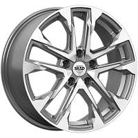 Литые диски АТАКОР (КЛ376) 7.000xR17 5x114.3 DIA67.1 ET45 алмаз графит для Citroen Литые диски АТАКОР (КЛ376) 7.000xR17 5x114.3 DIA67.1 ET45 алмаз графит для Citroen