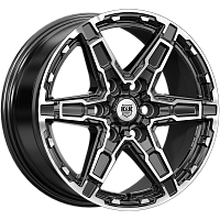 Литые диски Дистрикт (КС1159) 8.000xR18 6x139.7 DIA100.1 ET36 алмаз черный для Tank