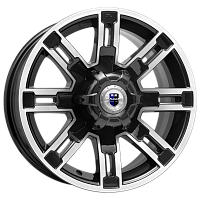 Литые диски Полюс (КС609М) 7.500xR16 6x139.7 DIA100.1 ET30 алмаз черный Литые диски Полюс (КС609М) 7.500xR16 6x139.7 DIA100.1 ET30 алмаз черный