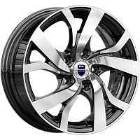 Литые диски Палермо-оригинал (КС607) (КС607) 6.500xR16 5x105 DIA56.6 ET38 алмаз черный для Opel