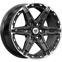 Литые диски Дистрикт (КС1159) 8.000xR18 6x139.7 DIA67.1 ET35 черный бриллиант