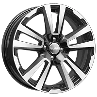 Литые диски КС874 (17_Vesta Cross) (КС874) 6.500xR17 4x100 DIA60.1 ET43 алмаз черный для Renault